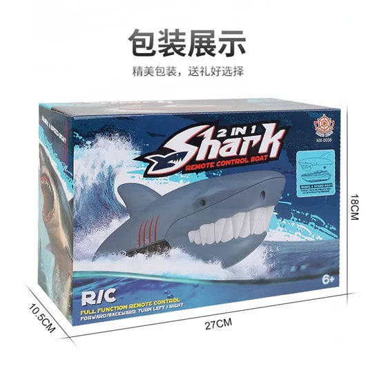 HKM-183891 Crocodile Simulation Remote Control Electric Boat for Pool Fun, 2.4GHz, Waterproof, Ready-to-Go
