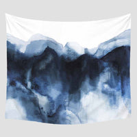 HKM-183891 Geometric Abstract Polyester Tapestries for Modern Bedroom Decor - Multiple Sizes Available