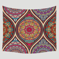 HKM-183891 Geometric Abstract Polyester Tapestries for Modern Bedroom Decor - Multiple Sizes Available