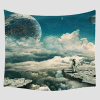 HKM-183891 Geometric Abstract Polyester Tapestries for Modern Bedroom Decor - Multiple Sizes Available