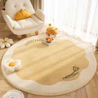 HKM-183955 Circular Cashmere Carpet with Cartoon Anime Patterns, Multiple Sizes Available, Soft and Easy to Clean