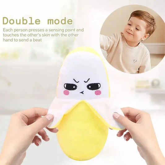 KTX-184147 Inductive Beat Music Banana Plush Toy – Soft Stuffed Animal for Babies and Toddlers, Educational Learning Fun