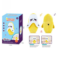 HKM-184147 Inductive Beat Music Banana Plush Toy – Soft Stuffed Animal for Babies and Toddlers, Educational Learning Fun