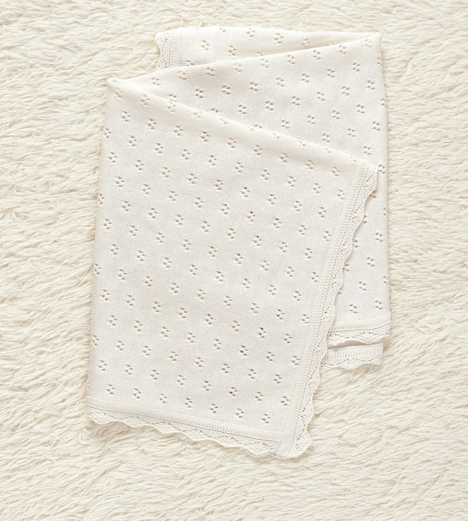 HKM-184211 Pure Cotton Nordic Baby Blanket - 80x100cm, Soft and Versatile for All Seasons