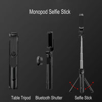 HKM-184275 Portable Bluetooth Selfie Stick with Remote Control - Black & White Options