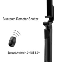 HKM-184275 Portable Bluetooth Selfie Stick with Remote Control - Black & White Options