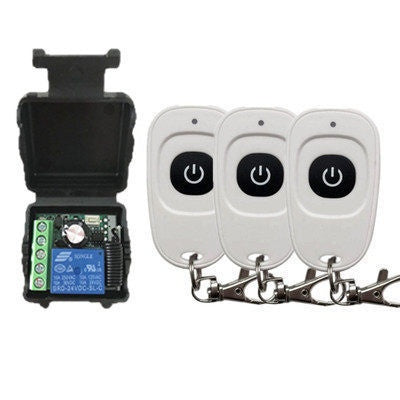 HKM-184403 Wireless Remote Control Switch for Door Opener with 5 Transmitters and Receiver, DC24V System