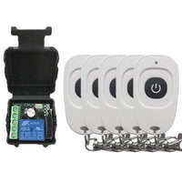 HKM-184403 Wireless Remote Control Switch for Door Opener with 5 Transmitters and Receiver, DC24V System
