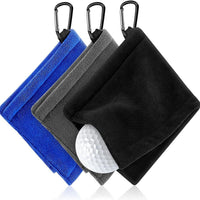 HKM-184467 Golf Cleaning Brush and Microfiber Towel Set - Multiple Color Options Available