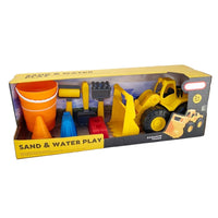 HKM-184851 Free Wheel Construction Truck Bulldozer Sand Toy Set for Kids Ages 2-4