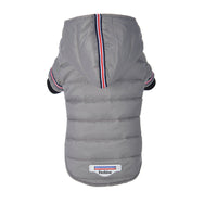 HKM-184915 Cozy Red and Grey Pet Coat for Small and Medium Dogs