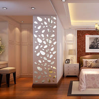 HKM-184979 3D Stereo Mirror Cobblestone Wall Stickers - Acrylic Decorative Wall Paste