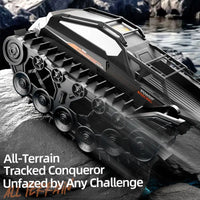 HKM-185043 Amphibious All Terrain Remote Control Crawler Tank - Waterproof Electric Toy Car for Ages 5 & Up