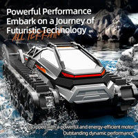 HKM-185043 Amphibious All Terrain Remote Control Crawler Tank - Waterproof Electric Toy Car for Ages 5 & Up