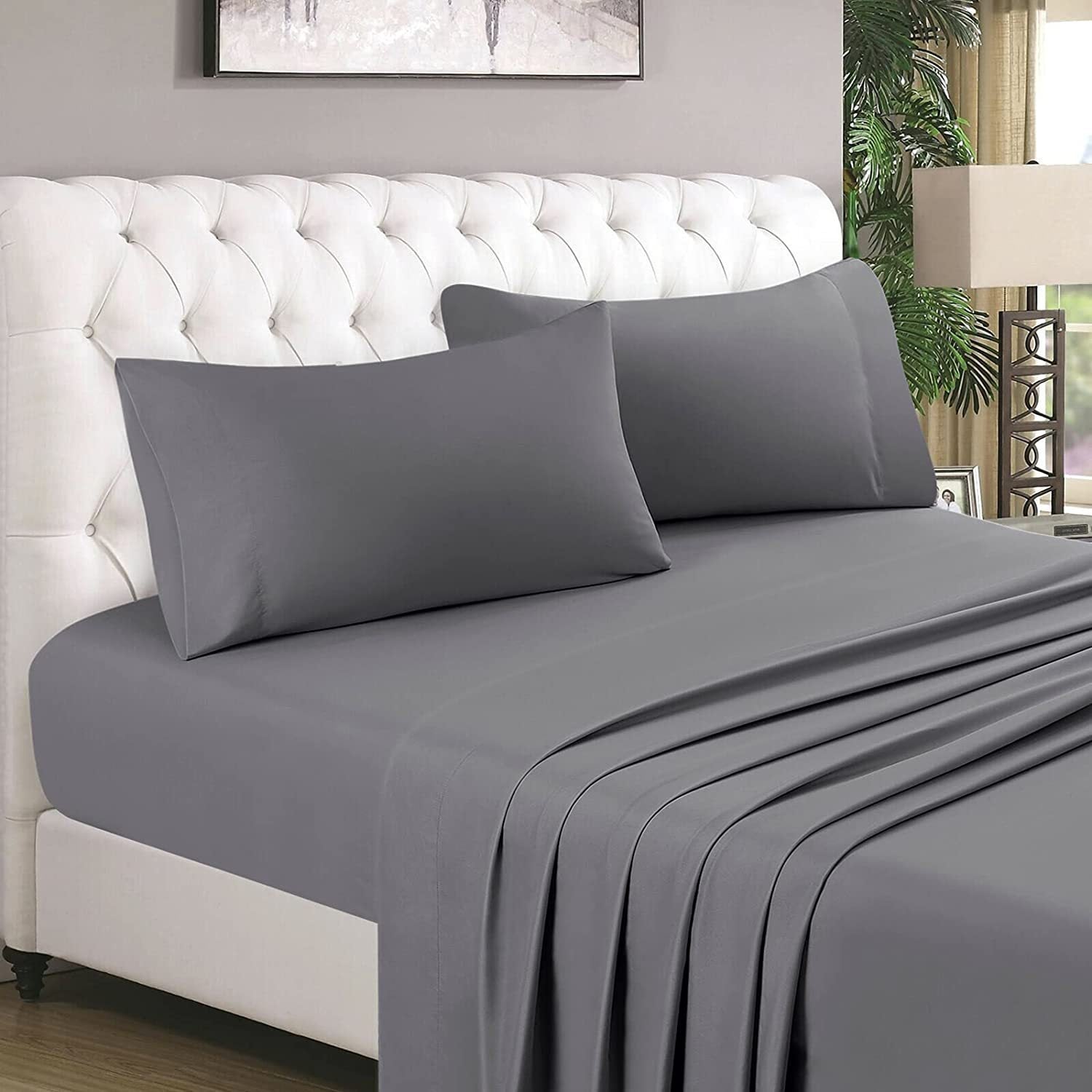 HKM-185043 Polyester Modern Simplicity Barbecue Bedding Set - Four Piece (Available in King, Queen, Full Sizes)