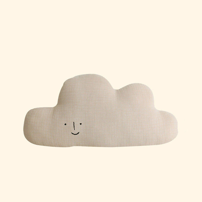 HKM-185171 Cute Embroidered Soothing Pillow for Babies - Mountain, Moon, Cloud, and Pineapple Designs