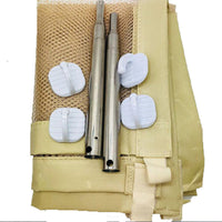 HKM-185235 Portable Folding Pet Safety Fence - Lightweight Mesh Barrier for Indoors & Outdoors, Easy Pass-through Design