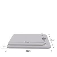 HKM-185427 Diatomite Quick-Drying Non-Slip Absorbent Bath Mat in Gray, Pink, and Blue