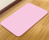 HKM-185427 Diatomite Quick-Drying Non-Slip Absorbent Bath Mat in Gray, Pink, and Blue