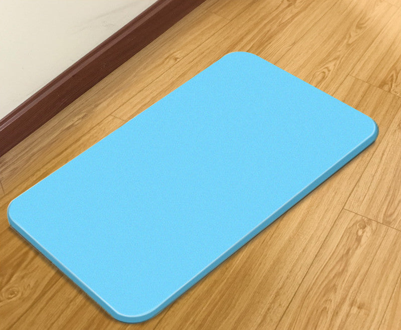 HKM-185427 Diatomite Quick-Drying Non-Slip Absorbent Bath Mat in Gray, Pink, and Blue