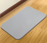 HKM-185427 Diatomite Quick-Drying Non-Slip Absorbent Bath Mat in Gray, Pink, and Blue