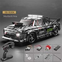HKM-185619 High-Speed 2.4GHz 1/12 4WD Racing RC Drift Car with LED Lights, Gyroscope, and Remote Control