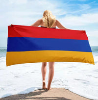 HKM-185619 Striped Microfiber Wind Beach Towel - Lightweight and Quick-Drying for Ultimate Comfort