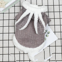 HKM-185811 Cute Rabbit Design Dog Sweater for Autumn and Winter - Soft, Warm, Breathable Coat for Pets