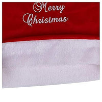 HKM-185811 Embroidered Christmas Red Chair Cover, Cloth Material, 46x40CM, Festive Decor