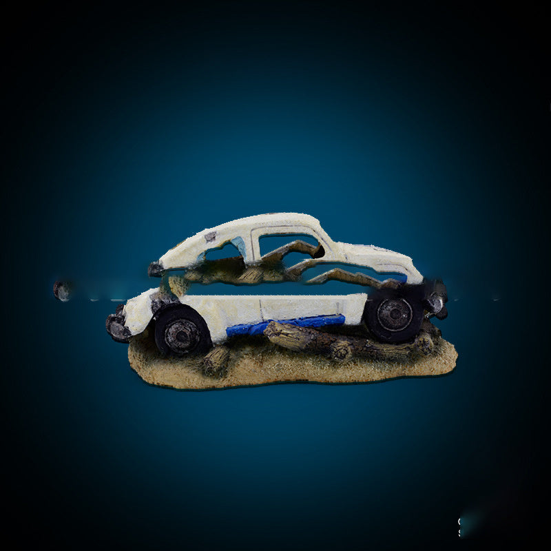 HKM-185875 Aquarium Decorative Resin Ornaments - Simulation Animal Landscaping with Air Pump Function