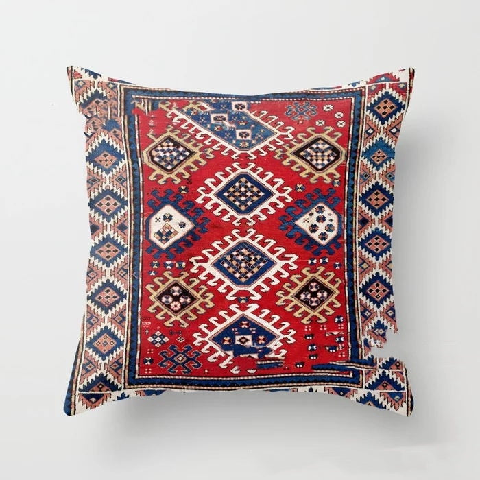 KTX-186003 Indian Bohemian Nordic Super Soft Velvet Lumbar Pillow - Multiple Sizes Available