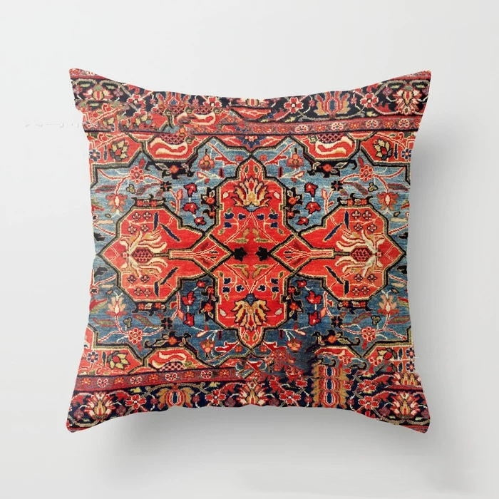 KTX-186003 Indian Bohemian Nordic Super Soft Velvet Lumbar Pillow - Multiple Sizes Available