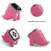 HKM-186387 Apple Watch Desktop Charger Stand - Silicone Pet Design for S1, S2, S3, S4, S5 Models