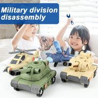 HKM-186451 DIY Airplane Assembly Model Set for Children - Educational STEM Building Block Toy, Ages 3+