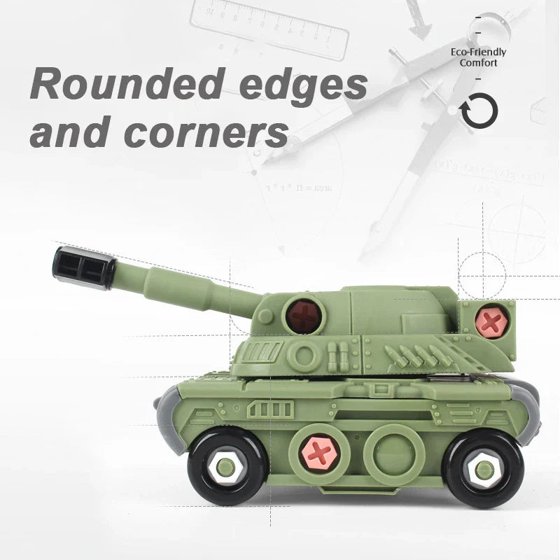 KTX-186451 DIY Airplane Assembly Model Set for Children - Educational STEM Building Block Toy, Ages 3+