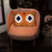 HKM-186643 Cotton Nordic Minimalist Sofa Pillow Cover - Orange 35x50cm
