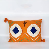 HKM-186643 Cotton Nordic Minimalist Sofa Pillow Cover - Orange 35x50cm