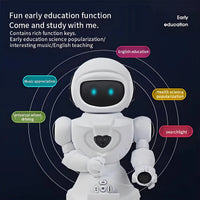 HKM-186771 Intelligent Educational RC Robot Toy with Light, Sound, and Remote Control for Ages 5 and Up