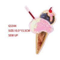 HKM-187027 Embroidered Cloth Stickers for Clothing and Bags - Durable Rayon and PET Material