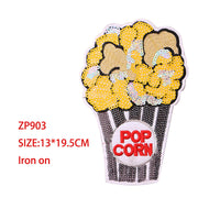 HKM-187027 Embroidered Cloth Stickers for Clothing and Bags - Durable Rayon and PET Material