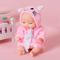 HKM-187027 Interactive Mini Bionic Doll Set for Children – Soft PVC Cartoon Baby Dolls for All Ages