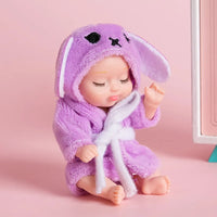 HKM-187027 Interactive Mini Bionic Doll Set for Children – Soft PVC Cartoon Baby Dolls for All Ages