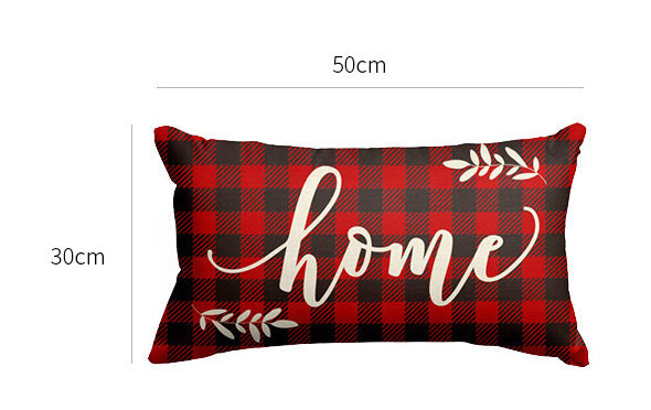 KTX-187027 Nordic Style Long Linen Lumbar Cushion Cover - Office Seat Cushion 30x50CM