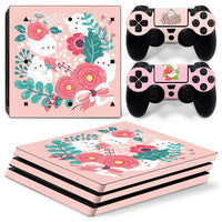 HKM-187219 Cartoon Film Sticker for PS4 Pro Console and Controller – Easy Installation, Removable Design