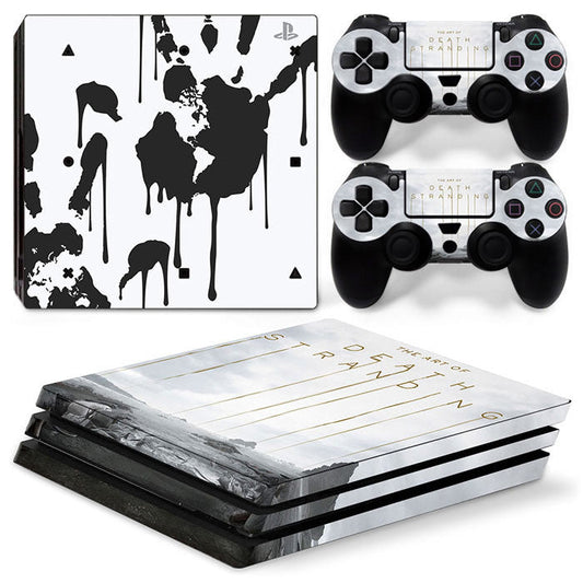 HKM-187219 Cartoon Film Sticker for PS4 Pro Console and Controller – Easy Installation, Removable Design