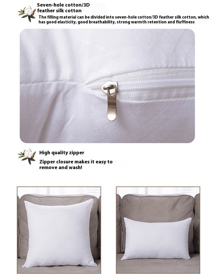 HKM-187347 Brushed Fabric Pillow Filler with Polyester Fiber Core - Multiple Sizes Available