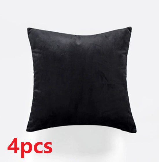 HKM-187411 Velvet Lumbar Support Pillowcase for Home and Office Use