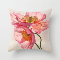 HKM-187475 Modern Simple Flower Design Pillow Cover - 45x45cm Polyester Cushion Case