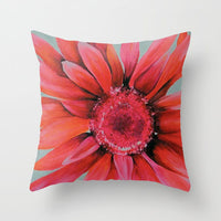 HKM-187475 Modern Simple Flower Design Pillow Cover - 45x45cm Polyester Cushion Case