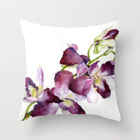 HKM-187475 Modern Simple Flower Design Pillow Cover - 45x45cm Polyester Cushion Case